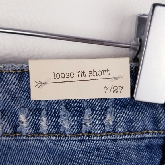 Banjara Denim Distressed High Rise Jean Shorts NWT - Picture 3 of 6